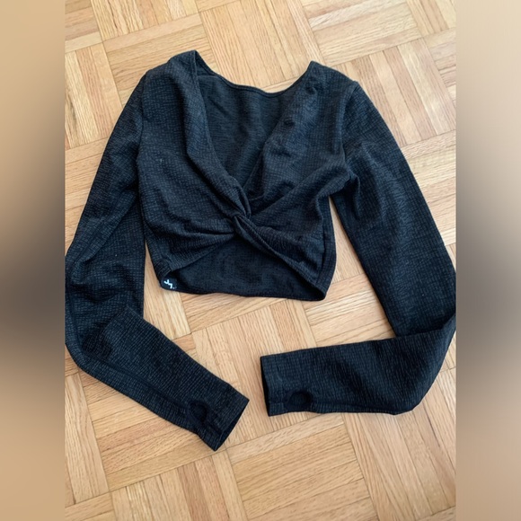 Joy Lab Women’s Bolero Shrug Activewear Longsleeve Crop w/ Thumbholes size XS - Picture 4 of 11